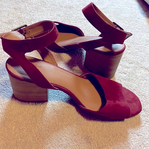 Universal threads rust chunky heels New 9.5! Suede like - Picture 11 of 12